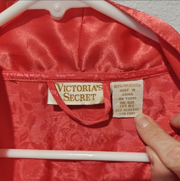 Victoria's Secret Gold Label 1980s Damask Kimono Robe One Size Fits All Vintage - Picture 3 of 5